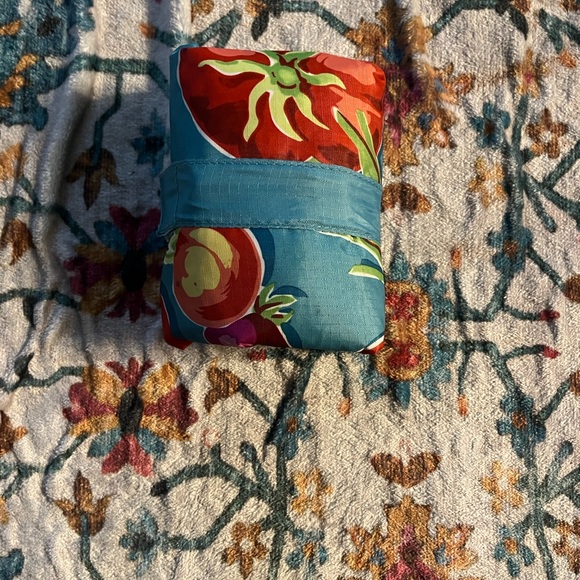 Longaberger Tote Bag Convertible Vibrant Tomato Print - Picture 7 of 8